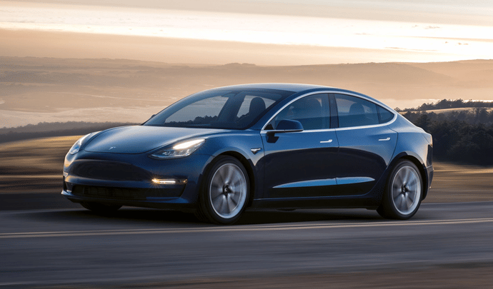 Elektrisch voertuig VTC: Tesla Model 3 Standaardbereik + 2019