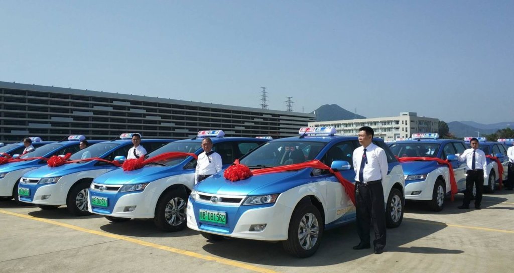 Les taxis électriques à Shenzhen 🇨🇳