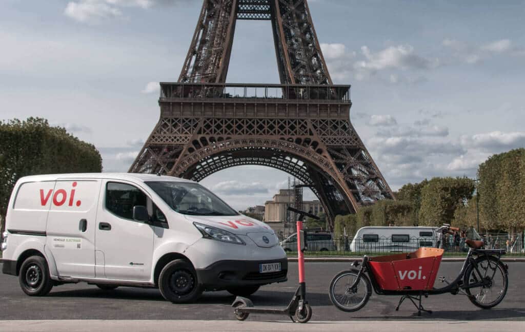 Voi camionnette electrique Paris