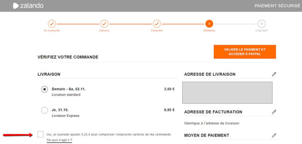 Zalando: Kompensation des CO2-Fußabdrucks