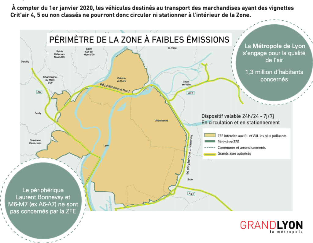 Métropole Grand Lyon restrictions circulation