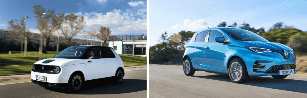Honda e vs Renault Zoé