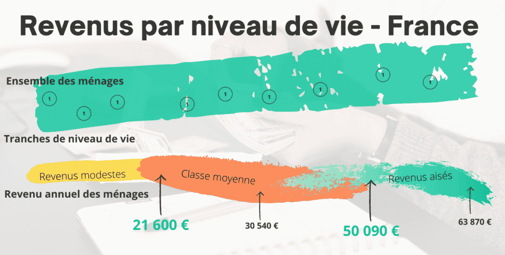 Income by standard of living - microcredit €5,000