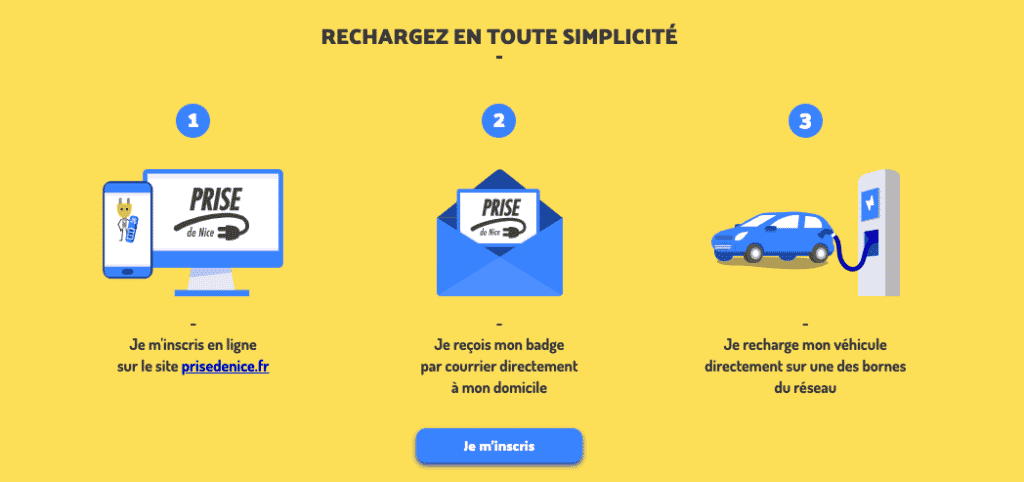Le réseau de bornes de recharge publique à Nice