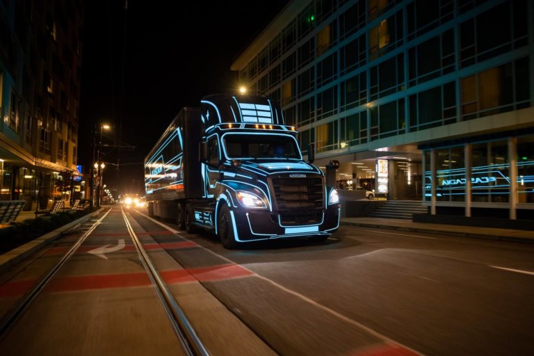 E cascadia elektrische vrachtwagen