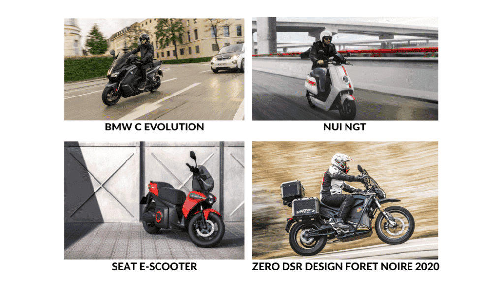 Motos scooters électriques