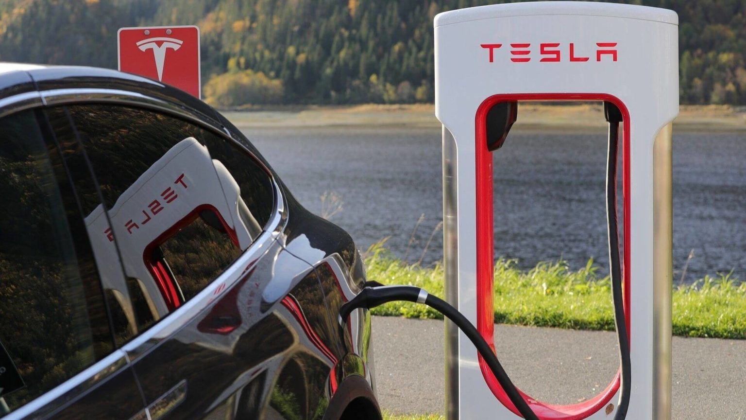 Borne de recharge Tesla