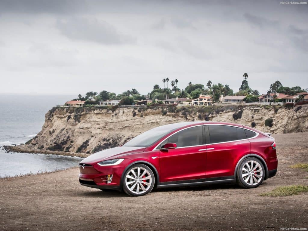 tesla model x rot