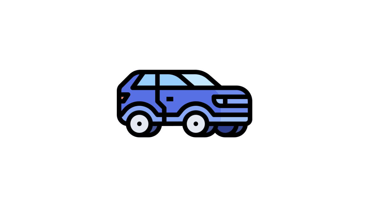 icon SUV bleu