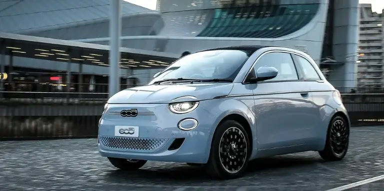 fiat 500e berline, voiture électrique la moins chère