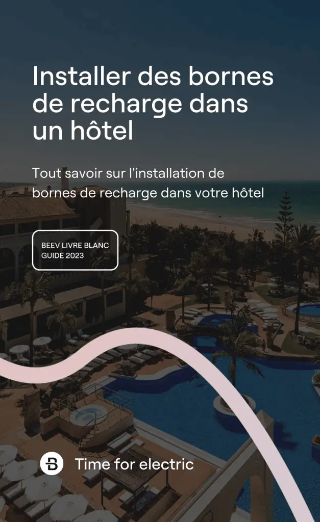 Couverture livre blanc borne de recharge hôtel