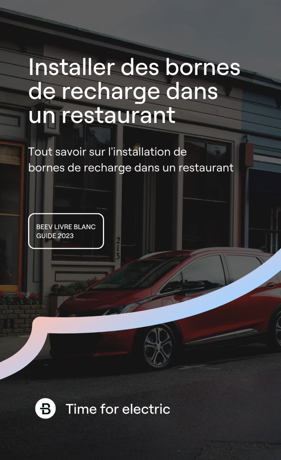 Couverture livre blanc borne de recharge restaurant