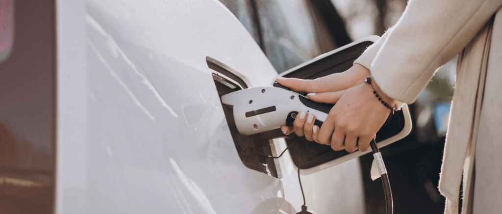 Electric car charging station