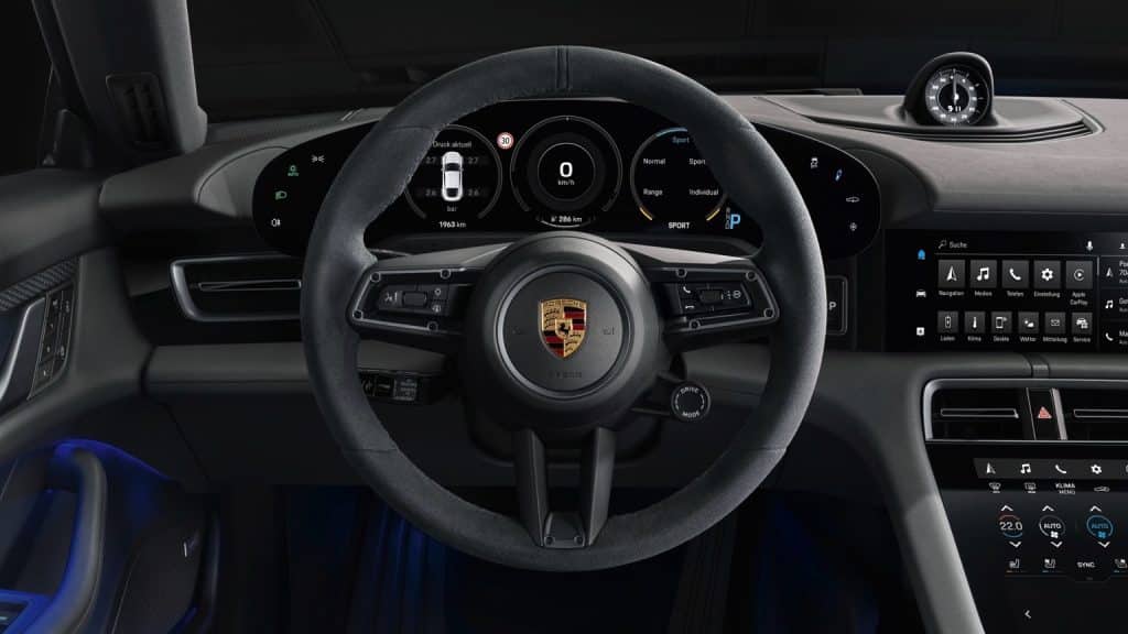 Porsche Taycan steering wheel