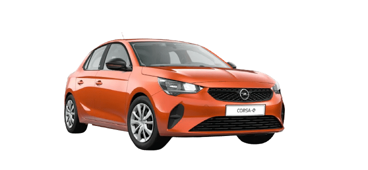 opel corsa électrique orange côté