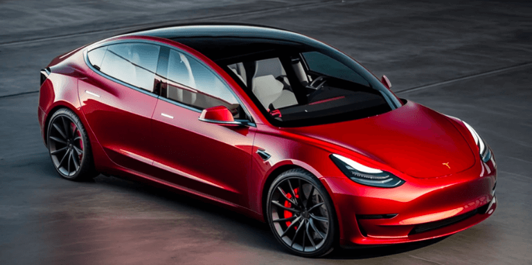 tesla model 3 rouge