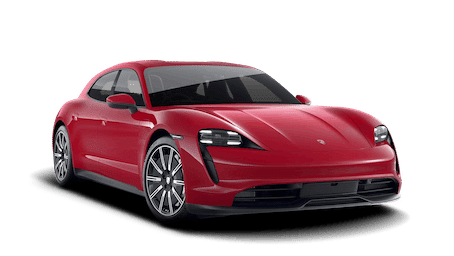 Porsche Taycan Sport Turismo rouge profil
