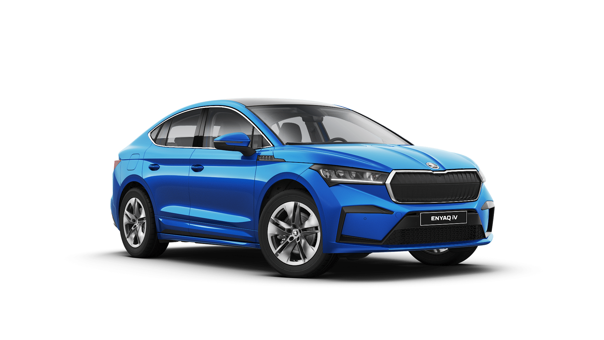 skoda enyaq coupe blue