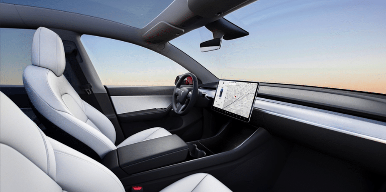 Tableau de bord Tesla Model Y