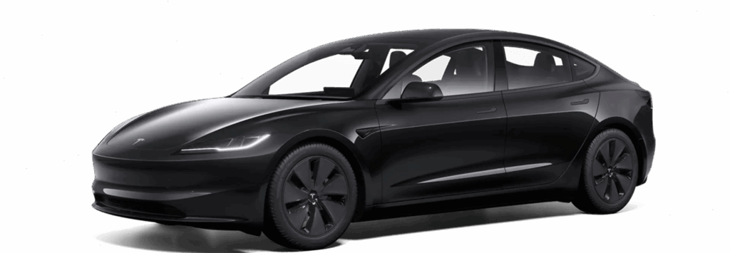 Tesla Model 3 de couleur noire
