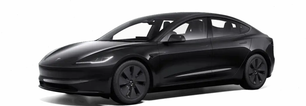 Tesla Model 3 de couleur noire