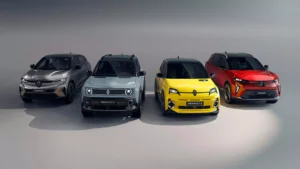 quatre modèles de la gamme renault électrique