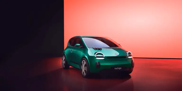 renault twingo legend verte prise de face