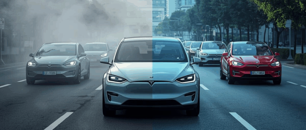 Voitures électriques impact mesurable sur la pollution de l’air urbain